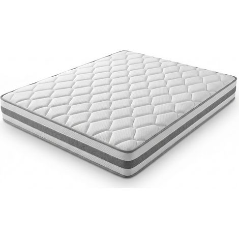 Colchón 140x200 H4 altura 25 cm de espuma con muelles ensacados de 7 zonas (1/4)