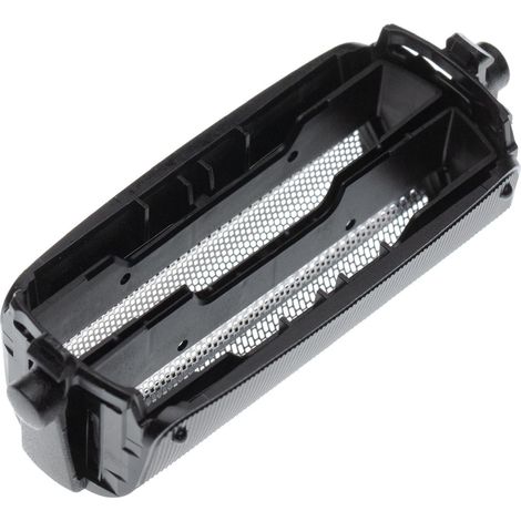 vhbw Doppelscherfolie kompatibel mit Panasonic ES727, ES805, ES-RW30 Elektrorasierer + Rahmen, schwarz/silber