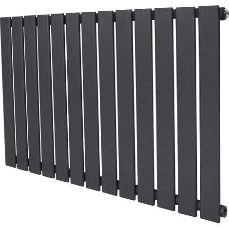 Radiador Plano Columna Única Gris Antracita 600x910 mm  Acero Alta Calidad  826 W  Soportes y Cepillo Incluidos  Eficiencia Térmica Superior  Fácil Instalación y Diseño Elegante para Hogar