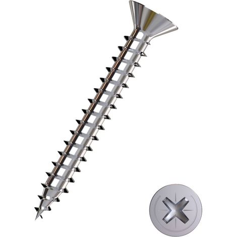 Connex Universalschrauben 3.5 x 20 mm PZ 2 Senkkopf - 150 Stück Edelstahl Holzschrauben