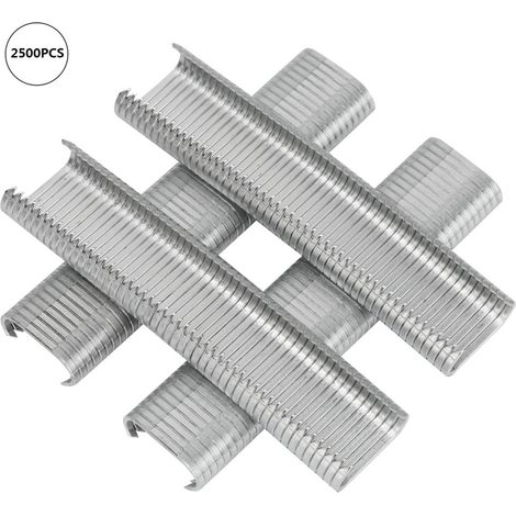 2500 pièces de type C 8 mm pour clôture pour animaux, cage à cochons, coussin de canapé, kit de clous M (1/5)