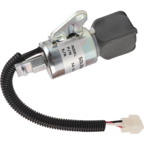 Pare-flammes électrique avec électrovanne pour moteurs Kubota 12V SA-5176-12 (1/5)