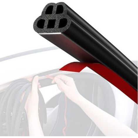 Joint Porte Voiture - Joint En Caoutchouc EPDM 5 M - Étanchéité Acoustique Et Climatique Pour Portes Coffre Et Piliers - Unité (1/5)