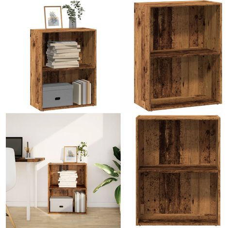 vidaXL Bücherregal Altholz-Optik 60x30x77 cm Holzwerkstoff (1/5)