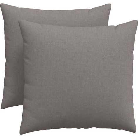 Maison Exclusive - Cojines de sofá 2 pcs Taupé 50 x 50 cm tela