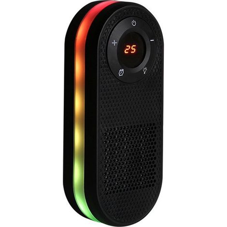 Longziming - Chauffage électrique - Élément chauffant en céramique PTC - Chauffage sans fil - Chauffage électrique compact avec zone de chauffe rotative - Affichage LED et protection contre la surchau (1/5)