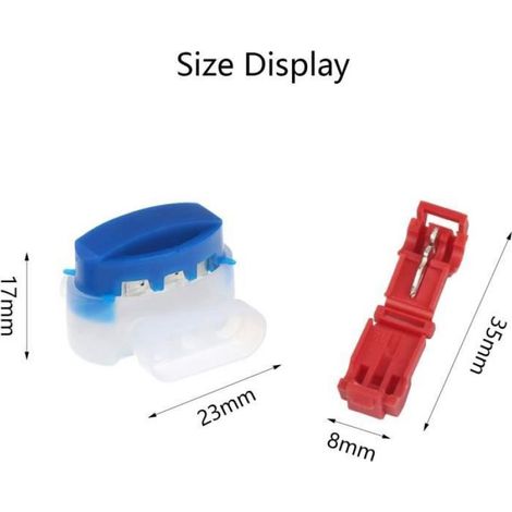 15 Pcs Set de Connecteur Remplis de Gel Résine à Cable de Robot Tondeuse et Cosse Rapide Electrique Connecteur Etanche (1/4)