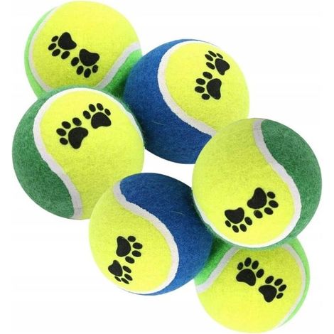 Balles de tennis résistantes, parfaites pour que les chiens jouent avec (lot de 6) (1/5)