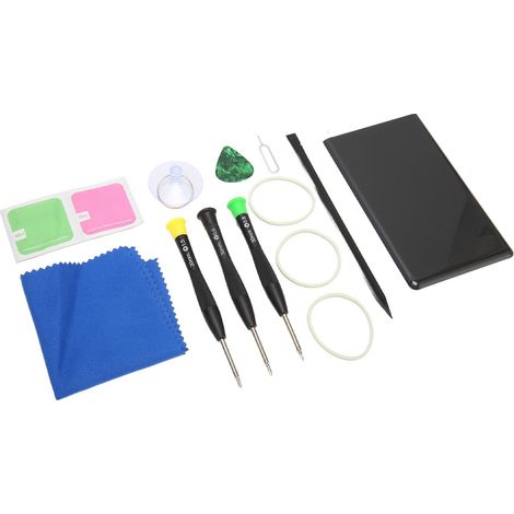 Vitre arrière de remplacement pour Google Pixel 6 Pro, panneau arrière et cache-coque, avec kit d'outils de réparation (noir) (1/5)