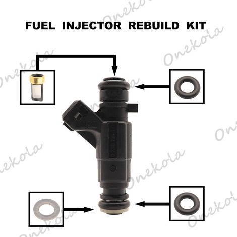 Kit de réparation de joint torique et filtre d'injecteur de carburant 0280156171, compatible avec les injecteurs Chang'an 474. (1/2)