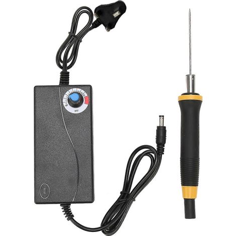 Coupe-mousse à lame chauffante, découpe nette, stylo coupe-mousse électrique 12 V CC 3 A, outil de découpe de polystyrène pour la découpe (1/4)