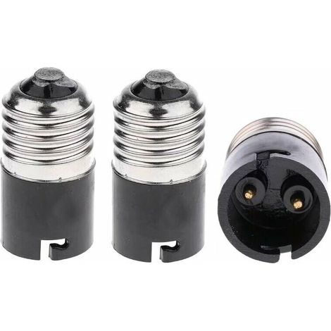 royaluxe -Adaptat- convertiss d’ampoules E27 à B22 , convertiss de culot d’ampoule baïonnette E27 Edison vers B22 (paquet de 3) (1/5)