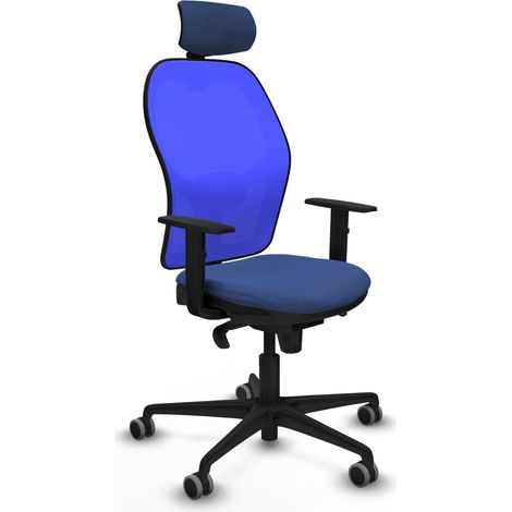Sedia Ufficio con Poggiatesta Piqueras y Crespo 1D036G2 Blu Marino (1/5)