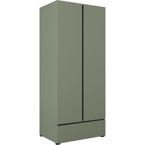Armadio 2 ante 1 cassetto Lilia verde 210cm