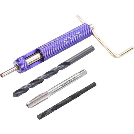 Kit d'outils de montage de 50 inserts filetés en acier inoxydable 1/4-20UNC1,5D (1/5)