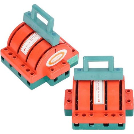 Interrupteur à couteau 32A à 4 pôles, interrupteur de déconnexion électrique avec accès au terminal pour l'industrie domestique et (1/4)