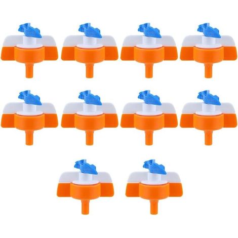 Pack de 10 Buses d'Irrigation Inversées, Tête de Pulvérisation Agricole Rotative à 360° à Brouillard Fin, pour Arrosage Uniforme des Jardins, Pelouses et Serres (1/4)