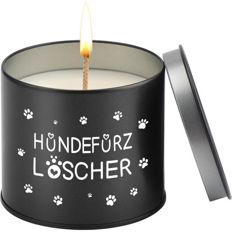 Duftkerze Hundebesitzer Hundefurz Löscher Männergeschenk schwarz (1/5)