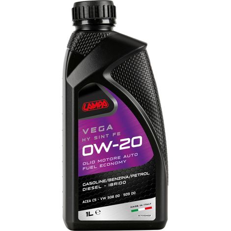 Vega HY Sint FE 0W-20, olio motore auto - 1 L