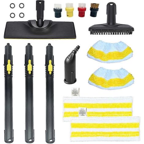 Set aus runden Dampfbürsten, Verlängerungen und Pads für die Dampfreiniger Kärcher SC1, SC2, SC3, SC4, SC5 und SG4 (Zubehör B) (1/5)
