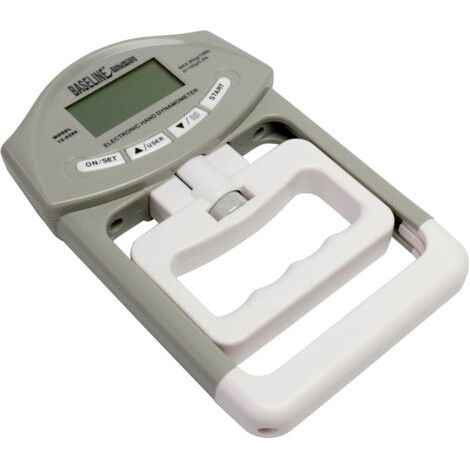 Testeur de force de préhension, dynamomètre numérique de mesure de puissance musculaire, testeur de force 90 kg/198 lb, écran LCD, capture automatique de la puissance pour les tests et l'entraînement (1/5)