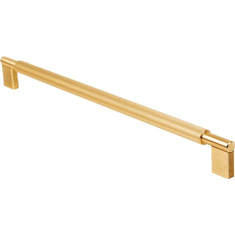 Poignée de meuble arpa - Décor : Doré foncé brossé - Longueur : 214 mm - Entraxe : 192 mm - VOKIL