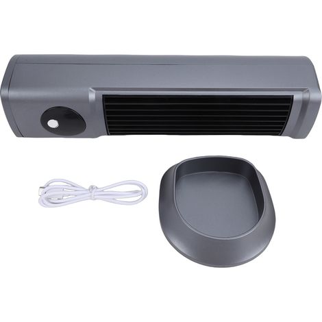 Ventilateur tour sans pales, vertical, horizontal, à faible bruit, double usage, rechargeable, debout, pour la maison (1/5)