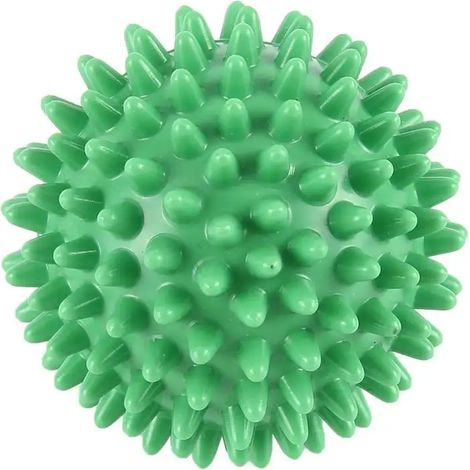 Balle de massage à picots en PVC haute densité de 6 cm pour le traitement des douleurs aux pieds et des symptômes de la fasciite plantaire. Balle de massage en forme de hérisson avec acupression04774