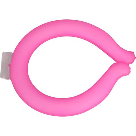 Tube rafraîchissant pour le cou, réutilisable, mains libres, dissipation de chaleur, bandage rafraîchissant portable pour le cou, idéal pour l'été et le bureau, point de congélation -18°C, taille S, r (1/5)