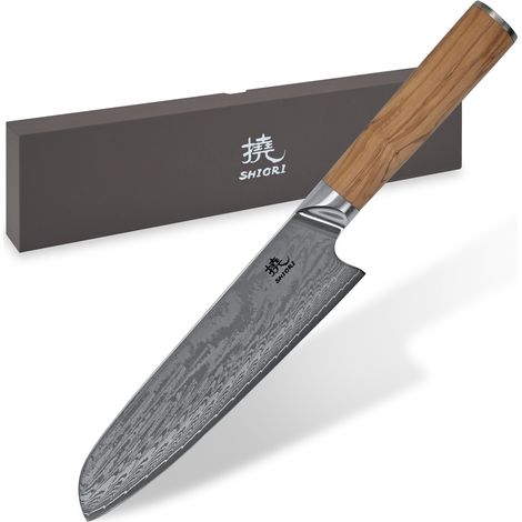Shiori 撓 Orību Santoku - un couteau de chef universel et polyvalent (1/3)