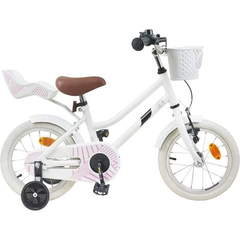 Vélo enfant 12 pouces, convient aux enfants de 2 à 4 ans, blanc.