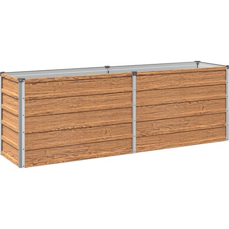 vidaXL Cama de Jardín Elevada Madera Marrón 160 x 40 x 55 cm (1/2)