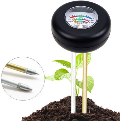 Analizador de suelo y agua para plantas. Resultados precisos e inmediatos. Medidor de humedad, pH, higrómetro y detector de fertilidad. (1/5)