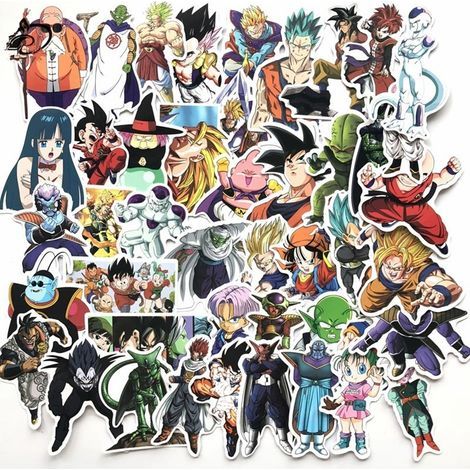 Autocollants PVC étanches anime dessins animés pour voiture, valise, téléphone déco. (1/5)