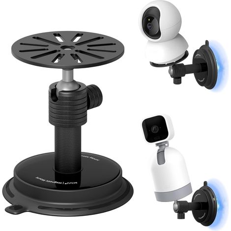 Support Aimant Réglable pour Caméra de Surveillance Universel Base sans Perçage compatible avec Caméras d’Action – Tête 360° – Fixation M3 M4 (1/5)