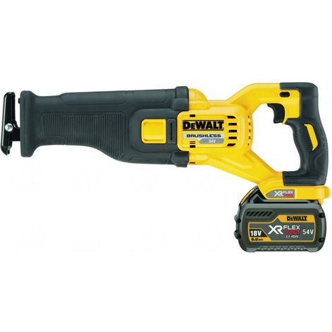 Sierra de sable 2.0 XR FLEXVOLT 54V 2Ah Li-Ion sin escobillas DEWALT - 2 baterías - Caja TSTAK - DCS389T2-QW