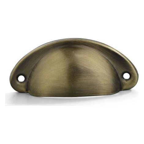 Bronze brossé Poignee de meuble cuisine, 20 pièces poignée meuble, bouton de meuble, poignet meuble, poignee de meuble cuisine en fer courbé pour décorer des coiffeuses, des tiroirs, des meubles (1/5)
