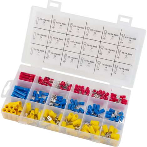 ASSORTIMENTO TERMINALI/CAPICORDA IN SCATOLA 180PZ MAURER