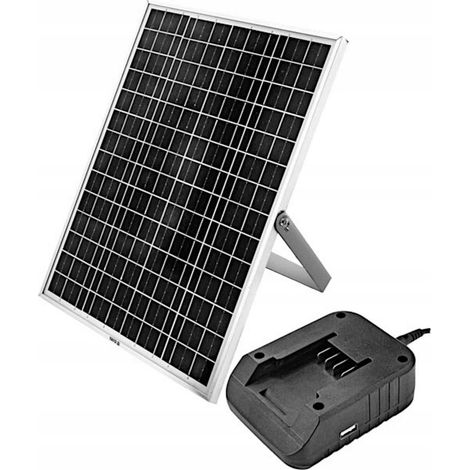 YATO ŁADOWARKA SOLARNA I SAMOCHODOWA 18V (2A)