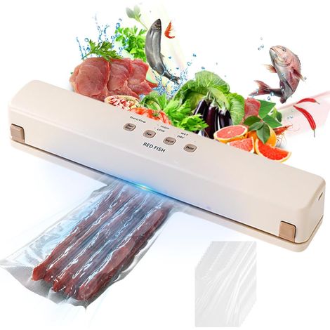 Machine à emballer sous vide : machine à emballer sous vide pour aliments avec 20 sacs sous vide, machine à emballer sous vide professionnelle pour sec et humide, machine à souder film pour la maison (1/5)
