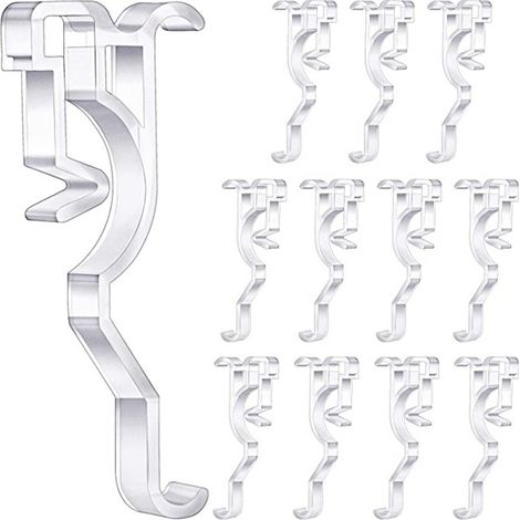 Lieferung eines 10-teiligen Sets aus 2,5 Zoll langen, transparenten, dekorativen POM-Jalousienclips (1/5)