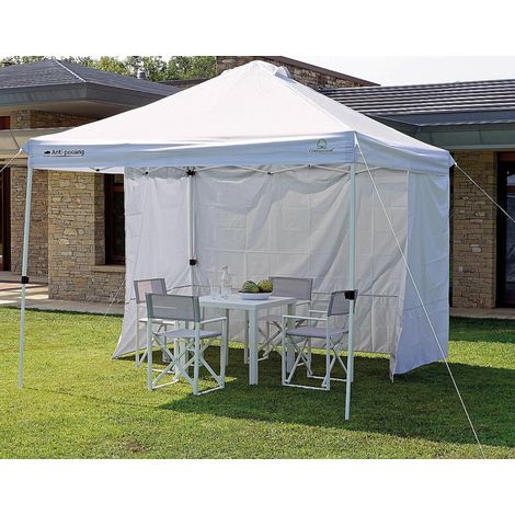 Faltbarer Pavillon 300 x 300 cm, weiß, wasserabweisend. MALIGI HOME MG-RENZA Weiß (1/5)