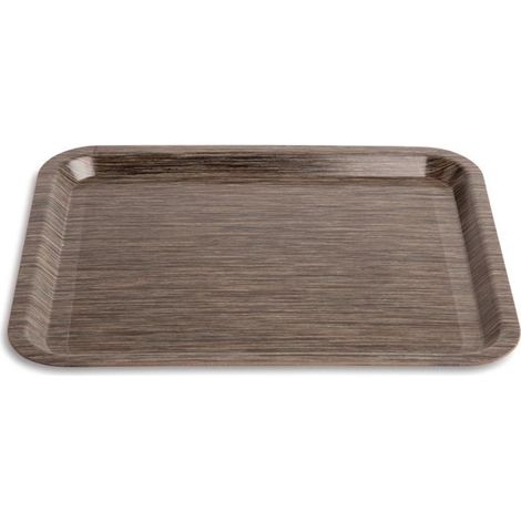 Plateau de service antidérapant wengé - 6 dimensions - Mélamine - Roltex (1/5)