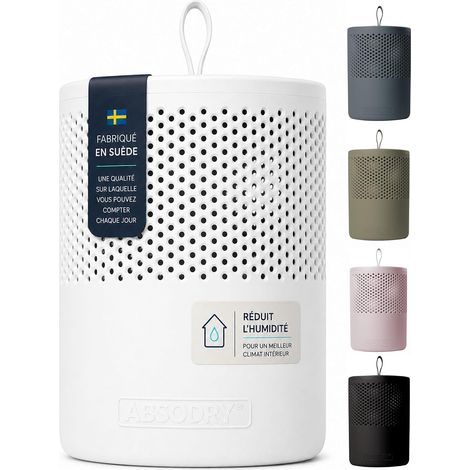 Déshumidificateur d'air anti moisissure non électrique - Absorbeur d'humidité - Pour une meilleure qualité de l'air - Anti humidité maison, salle de bain, chambre - Blanc (1/5)