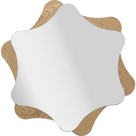 Miroir Mural Déco "Stars" 80cm Naturel
