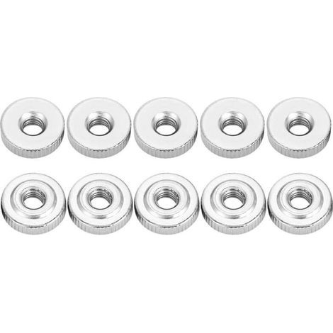 10 pieces knurled nut, round knurled nuts, GB807 M5 carbon steel handle nut knurled nuts (M5) (1/5)