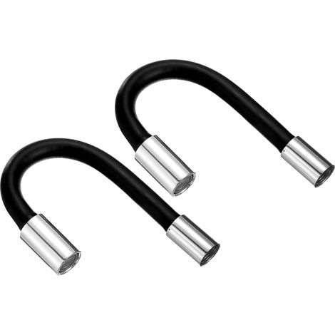 2pcs Mousse Extension Tube, Robinet Allonger Rallonge, Évier Drain Rallonge Tube, Salle Bain Robinet Rallonge, Rallonge Flexible Eau Tuyau Adaptateur Noir (30cm) (1/4)