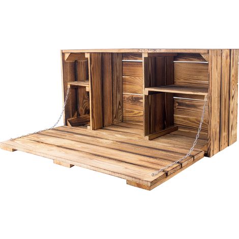 Holztruhe "Maxi" geflammt (1/5)