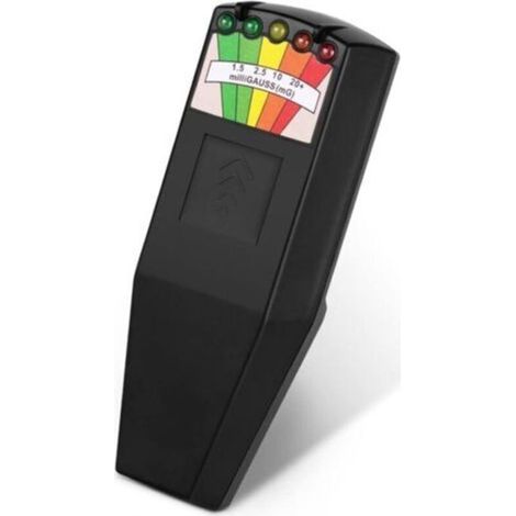 Portable LED EMF Détecteur de chasse fantôme à Champ électromagnétique Testeur d'équipement paranormal 50Hz-20000Hz Noir