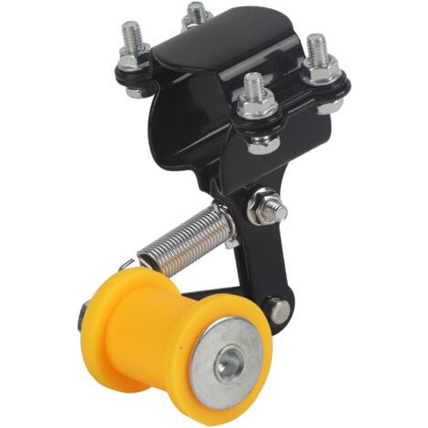 Aufschraubbarer Rollenkettenspanner für umgebaute Motorräder, Universalzubehör, schwarz (1/5)